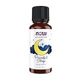 NOW Essential Oils, Peaceful Sleep Oil Blend, Relaxing Aromatherapy Scent, Blend of Pure Essential Oils, Vegan, Child Resistant Cap, 1-Ounce