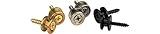 D'Addario Accessories Solid Brass End Pins - Chrome (Pair),PWEP202, Large
