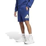 adidas Men's Tall Size Essentials Big Logo Single Jersey 7-Inch Shorts, Dark Blue/White