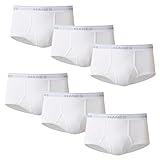 Hanes Mens Moisture-wicking Cotton Briefs, Available In White And Black, Multi-packs, White - 6 Pack, XX-Large US