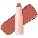 wet n wild Mega Last Rich Satin Lip Color, Rich Creamy Color with Satin Finish, Infused with Vitamin E & Moisturizing Argan Oil, Lightweight, Silky-Smooth, Vegan & Cruelty-Free - Hush Lil' Beige