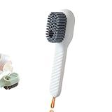 Aetomtins 2 in 1 Multifunction Cleaning Brush,Upgrade Multifunctional Liquid Shoe Brush Liquid Adding Soft Fur Cleaning Brush Multifunctional Laundry Brush with Liquid Box for Washing Clothes Shoes