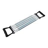 Kisangel 1pc Spring Chest Expander with 5 Springs Arm Muscle Strength Exercise Gym Stretch Rope Arm Trainer for Indoor Fitness Workout