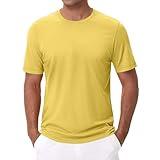 Mens Resort Wear 2025 Gildan T Shirts ​​Eco-Friendly Organic Cotton ​​ Cotton Tshirt T Shirts for Men Big and Tall Yellow