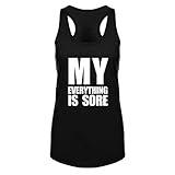 WINGZOO Womens Workout Tank Tops-Novelty Funny Saying Humor Fitness Gym Racerback Sleeveless Shirts for Women Black