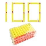 WALWAL 100 PCS Suction Darts Foam Bullet Refill Pack - Compatible with N-Strike, Modulus, AccuStrike Elite Series - Safe Foam Ammunition for Kids, Teens, and Adults(Yellow)