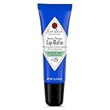 Jack Black Intense Therapy Lip Balm, 0.25-Oz. – Natural Mint & Shea Butter, SPF 25 Sun Protection, Lip Moisturizer, Hydrating Lip Balm with SPF, Long Lasting Treatment