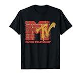 MTV Logo With Brick Wall And Spray Paint Treatment T-Shirt