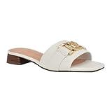 Tommy Hilfiger Women's Meliei Heeled Sandal, White 140, 10