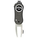 Callaway 4-in-1 Blade Divot Repair Tool - Black Switch Blade 4-Function Golf Divot Tool