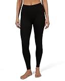 32 Degrees Heat Women's Lightweight Baselayer Legging | 4-Way Stretch | Form Fitting | Thermal, Black, Large