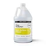 Clean Revolution Multi Surface Cleaner Refill Supply, Non-Toxic, Eco-Friendly & Plant-Based, Ready to Use, Lemon & Herbs, 128 Fl Oz (1 Gallon)