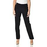 Briggs New York Women's Super Stretch Millennium Welt Pocket Pull on Career Pant, Black, 16