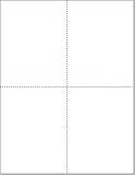 NextDayLabels - 8-1/2 x 11 Blank Perforated Paper, 24# Paper Perforated in 4 pcs, 4 Per UP Page Perforated Paper - 500 Sheets/Ream, Item #1689