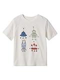 GAP Baby Boys Short Sleeve Graphic Tee New Off White 0-3M