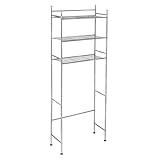 Honey-Can-Do BTH-05079 3-Tier Metal Bathroom Shelf Space Saver, 9.45 x 22.83 x 59.84, Chrome