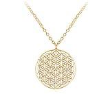 Roxxy Crystals Flower Of Life Sacred Geometry Necklace gold. Flower of Life jewelry, New Age Sacred Geometry Jewelry, Metaphysical Psychic, Spiritual Jewelry. Meditation, Peace and Harmony,