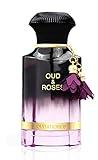 AHMED Oud & Roses 60mL Unisex Oriental Perfume for Men and Women a Woody Floral Oriental Fragrance with Oudh (Frankincense) and Rose Accords