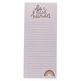 Graphique “Nice Human” Magnetic Notepad | 100 Tear-Away Sheets | Grocery, Shopping, To-Do List | Magnetic Writing Pad for Fridge, Kitchen, Office | Lined Paper | Great Gift | 4” x 9.25”