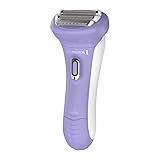 Remington Smooth & Silky Electric Shaver for Women, 4-Blade Smooth Glide Foil Shaver and Bikini Trimmer with Almond Oil Strip, Shave Wet or Dry
