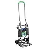 COSCO Shifter Multi-Position Folding Hand Truck and Cart, 300 lb. Weight Capacity, Green, 12222PBG1E