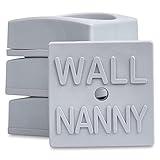 Wall Nanny Mini - Smallest Baby Gate Wall Protector (Made in USA) Protect Walls & Doorways from Pet Gates & Dog Gate Spindles - Child Pressure Mounted Baby Gate for Stairs Wall Cup (Gray) 4 Pack