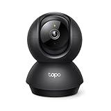 Tapo by TP-Link Pan/Tilt Security Camera for Baby Monitor, Pet Camera w/Motion Detection, 1080P, 2-Way Audio, Night Vision, Cloud & SD Card Storage, Works with Alexa & Google Home, Black (Tapo C201)