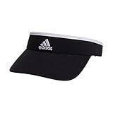 adidas Women's Visor – Match Athletic Clip-On Sun Hat for Sport & Training, Black/White, One Size