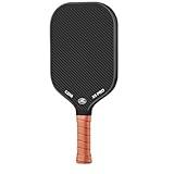 CZRR Pickleball Paddle, USA Pickleball Approved, 3K Raw Carbon Fiber Surface (CFS) High Grit & Spin, with 16MM Polypropylene Honeycomb Core, Ideal for Novice and Professional Players