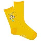 K. Bell Socks Women's Boozy Brunch is Calling Crew Sock 1 Pair, Yellow, Men's Shoe Size: 10-13