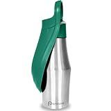 Persure 27 OZ Dog Water Bottle Portable Stainless Steel Convenient Pet Water Dispenser, Leak Proof Puppy Travel Water Bowl for Dog Outdoor Walking, Hiking, Perfect Size for All Dog Breeds, Sage Green