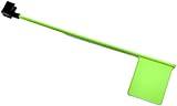 Bright Lime Green Tall Plastic 11in. Alert Office Desk Flag Up Down Function Go Ready Available Open Status Signal Indoor Sign Cubicle Computer (1 Pack)