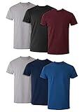 Hanes mens Comfortsoft Tagless Pocket Undershirt, 6-pack Underwear, Assorted, Small US