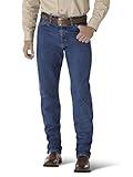 Wrangler Men's George Strait Cowboy Cut Original Fit Jean, Heavyweight Stone Denim, 31W x 32L