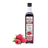 De La Rosa Organic Raspberry Vinegar, Raw & Unfiltered Pure Vinegar, Vegan, Gluten Free & Kosher, Great for Organic Salad Dressing and Marinades, Flavored Vinegar 16.9 Oz (Pack of 1)