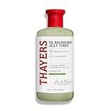 Thayers Oil Balancing and Cooling Jelly Toner, Pore Reducing Facial Toner That Mattifies and Hydrates, Skin Care for Combination to Oily Skin, 12 Fl Oz