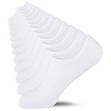 Heatuff No Show Socks Womens Cotton Low Cut Non Slip Casual Socks Invisible Flat Boat Liner Socks (6/9 Pairs)
