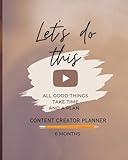 Social Media Content Planner: Youtuber Planner