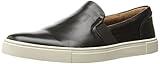 Frye Ivy Slip-On Shoes for Women Featuring Soft Nappa Leather with Thick Rubber Outsole, Removable Molded Footbed, and Padded Collar and Vamp – ½” Heel Height, Black - 6M
