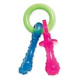 Nylabone Puppy Pacifier Chew Toy, Teething Toys for Puppies, Bacon Flavor, Small - Up to 25 lbs, 1 Count