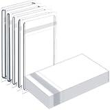 AmazingSpark 300 Pcs Resealable Team Bags for Trading Cards Holders 35-130pt, Fit Graded Card Sleeves Sports Slabs Sleeves Plastic Collectible Slabs Protection