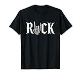 Rock On Skeleton Hand Rock and Roll Rock Music Band T-Shirt