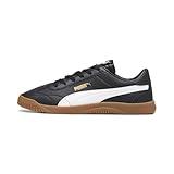 Puma Men's Club 5v5 Shoes Sneaker, Black White Gold, 7