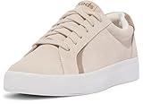 Keds Women's Pursuit LACE UP Sneaker, Natural Suede, 6 Wide