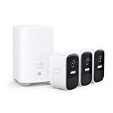eufy Security, eufyCam 2C 3-Cam Kit, Security Camera Wireless Outdoor, Home Security System, HomeKit Compatibility, 1080p HD, IP67, Night Vision, Motion Only Alert, No Monthly Fee