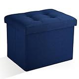 Docvania Ottoman Storage Ottoman Foot Rest Stool Foldable Bench with Storage Student Dormitory Bedroom and Entryway Storage 17 X 13 X 13