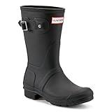 Hunter Women's Original Short Rain Boots, Black, 7