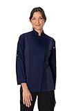 Chef Works Women's Hartford Cool Vent Chef Coat, Navy, X-Large