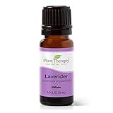 Plant Therapy Lavender Essential Oil 100% Pure, Undiluted, Therapeutic Grade, Aromatherapy Diffuser for Relaxation and Body Care, Healthy Skin and Hair, 10 mL (1/3 oz)