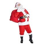 Morph Santa Claus Costume For Men - Professional Santa Suit Outfit For Adults - Saint Nick Costumes Adult Men - Holiday Party Dress Up Costume, XX-Large